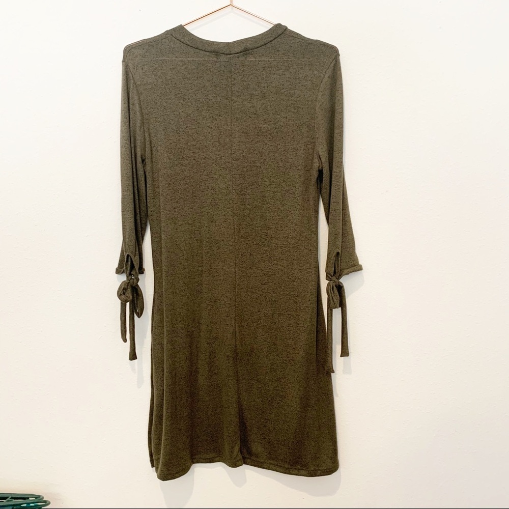 Lulu’s Tie a Little Love Olive Green Dress - Picture 5 of 7